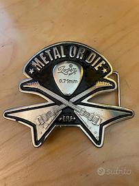 Fibbia Loser per Cintura in Metallo Unisex Rock