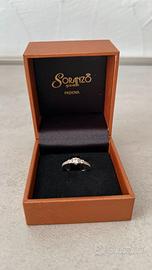Anello in oro bianco 18 kt con brillanti 0,46 ct –