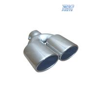 TERMINALE SCARICO DOPPIO OVALE IN ACCIAIO INOX