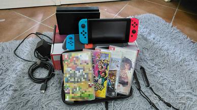 Nintendo Switch + 3 giochi + custodia