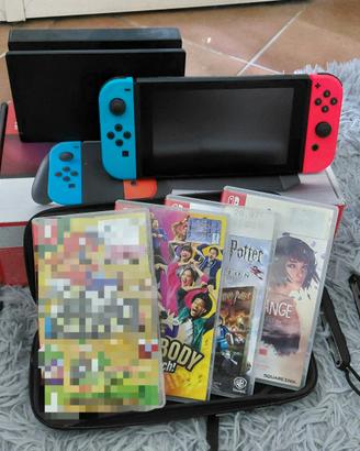 Nintendo Switch + 3 giochi + custodia