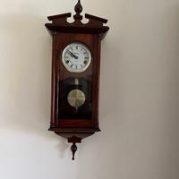 orologio pendolo da parete con cassa legno