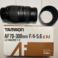 Tamron AF 70-300mm F/4-5.6 Di LD Macro per NIKON