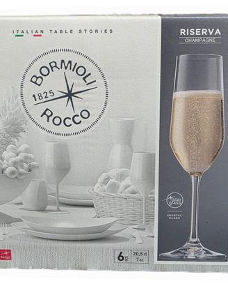 Set 6 Calici Flûte Bormioli Rocco "Riserva"
