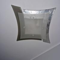 Lampadario in vetro artistico lavorato a mano