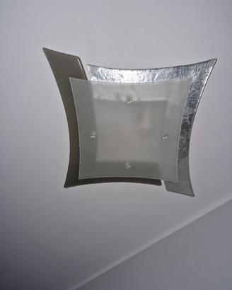 Lampadario in vetro artistico lavorato a mano