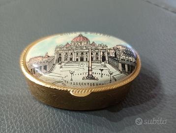 Scatolina vintage portapillole Roma San Pietro