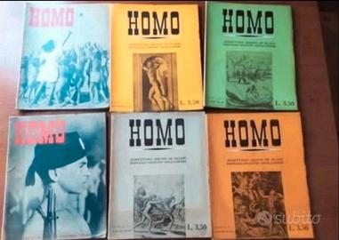 Lotto 6 fascicoli rivista Homo 1941