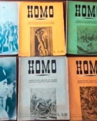 Lotto 6 fascicoli rivista Homo 1941