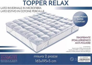 Topper matrimoniale made in Italy
