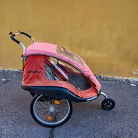 Rimorchio bici per bambini