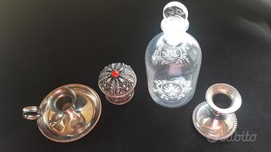 vecchi oggetti portacandela bugia bottiglia