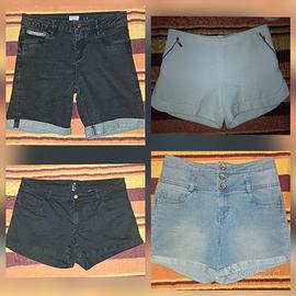 lotto 4 pantaloncini donna