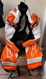 Tuta da Supermoto  Alpinestars in pelle