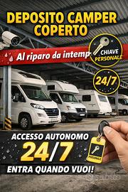 Parcheggio deposito coperto camper