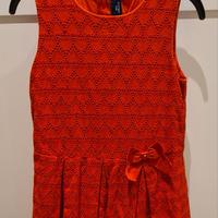 Abito rosso bambina 8 anni