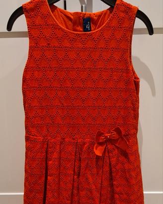 Abito rosso bambina 8 anni