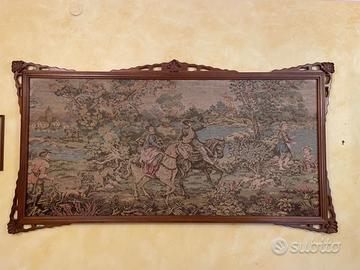 Arazzo da arredamento con cornice in legno