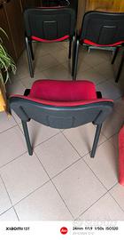 sedie da ufficio rosse 
