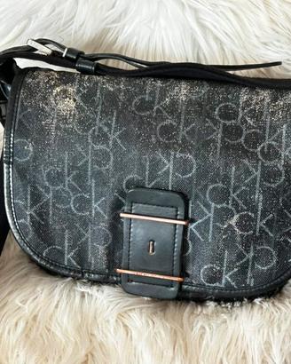 Borsa Calvin Klein nera originale monogramma