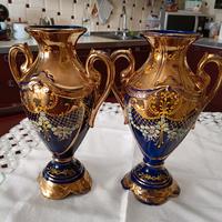 coppia di vasi porcellana anni 50/60 marca s.a.a.s