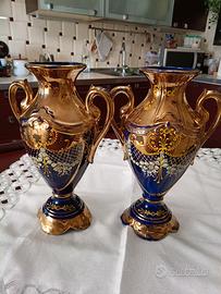 coppia di vasi porcellana anni 50/60 marca s.a.a.s