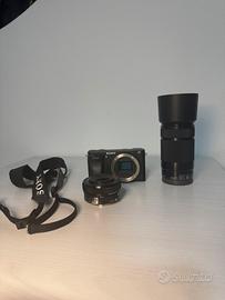 Sony alpha 6300 con obbiettivi 16-50 e 55-210