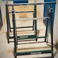 PARKSIDE - Coppia Cavalletti Pieghevoli regolabil 