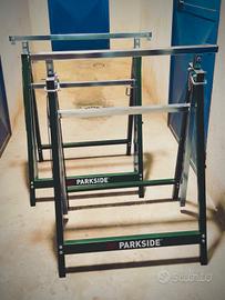 PARKSIDE - Coppia Cavalletti Pieghevoli regolabil 