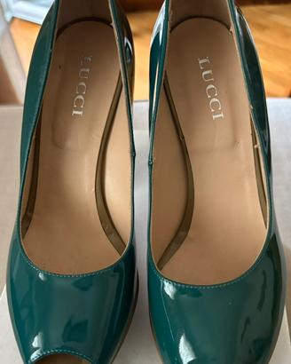 Scarpe in vernice peep-toe Lucci