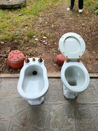 Trio Sanitari Vintage Ideal Standard "Calla" - Wc,