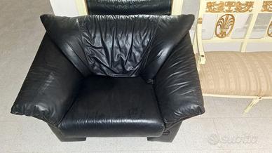 Poltrone in vera pelle - 2 poltrone