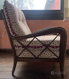 Coppia di poltrone Paolo Buffa anni ‘50 vintage de