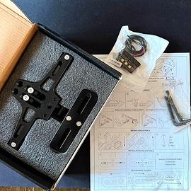 PORTATARGA per moto regolabile + Luce Targa