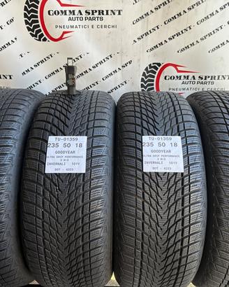 4 PNEUMATICI 235/50 R18 GOODYEAR INVERNALI 90%