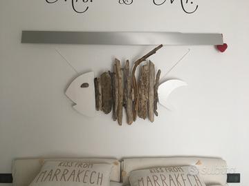 Pesci decorativi da parete realizzati a mano