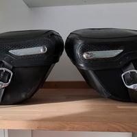 Borse rigide in pelle Harley Davidson Road King