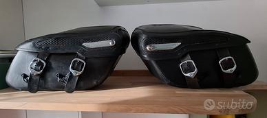 Borse rigide in pelle Harley Davidson Road King