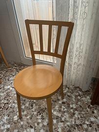 6 Sedie in legno
