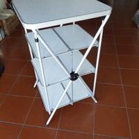 Mobiletto porta oggetti per tenda o roulotte