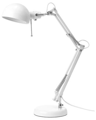 Lampada da lavoro IKEA FORSÅ bianca orientabile