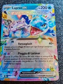 Carta Pokémon lapras ex