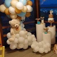 Torta scenografica + orso di peluche 1m