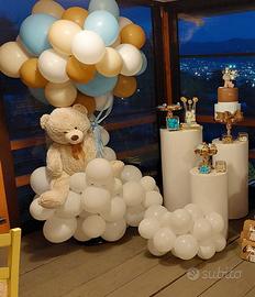 Torta scenografica + orso di peluche 1m