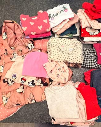 Stock 41 pezzi abbigliamento bambina 18/24 mesi