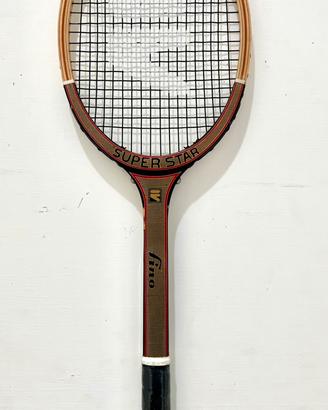 Racchetta da tennis vintage in legno