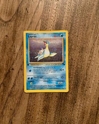 Lapras 10/62 Holo Fossil Prima Edizione
