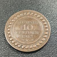 moneta 10 centesimi 1912 - Tunisia