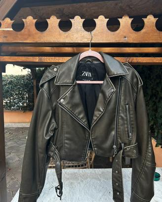 Giacca di pelle Zara taglia Xs