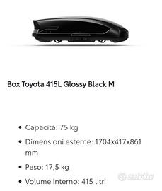 Box/barre/portasci toyota yaris